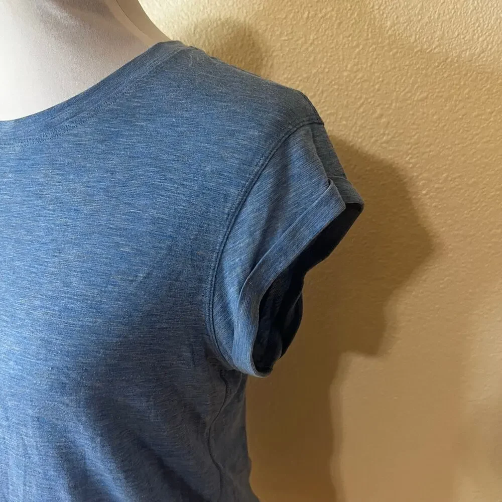 Lululemon Box It Out Short Sleeve T-shirt In Heathered Amalfi Blue SMALL